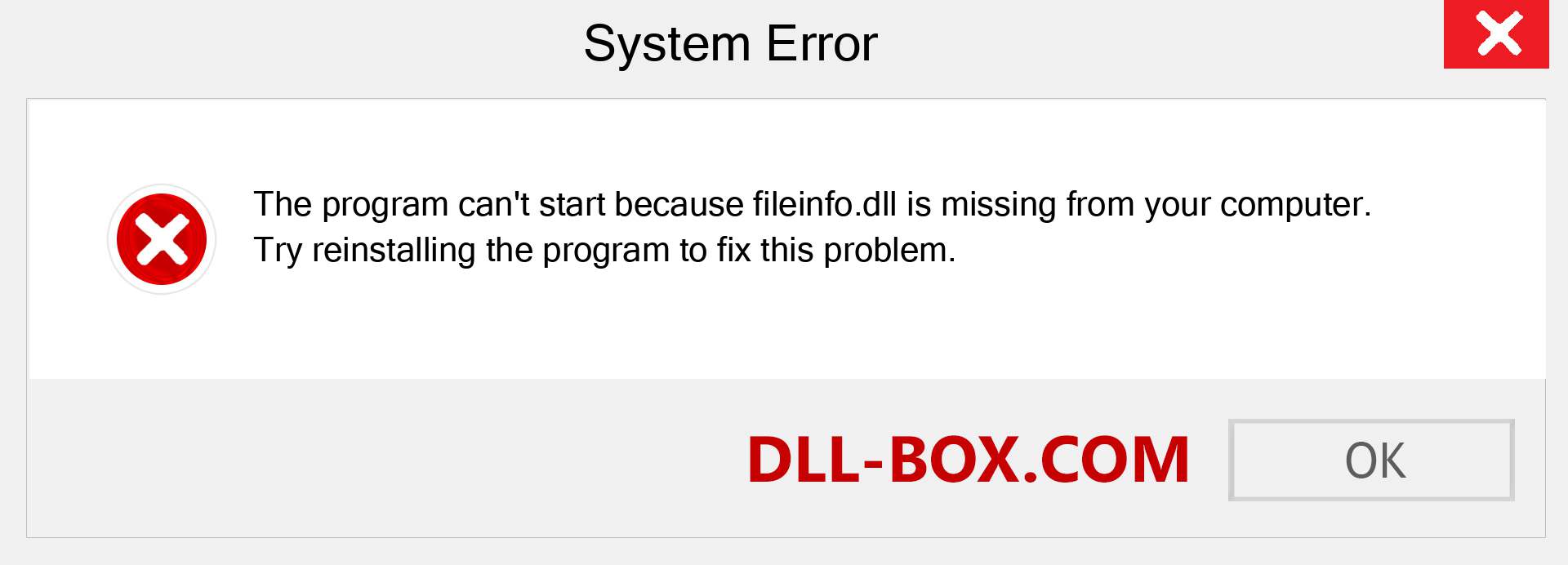  fileinfo.dll file is missing?. Download for Windows 7, 8, 10 - Fix  fileinfo dll Missing Error on Windows, photos, images